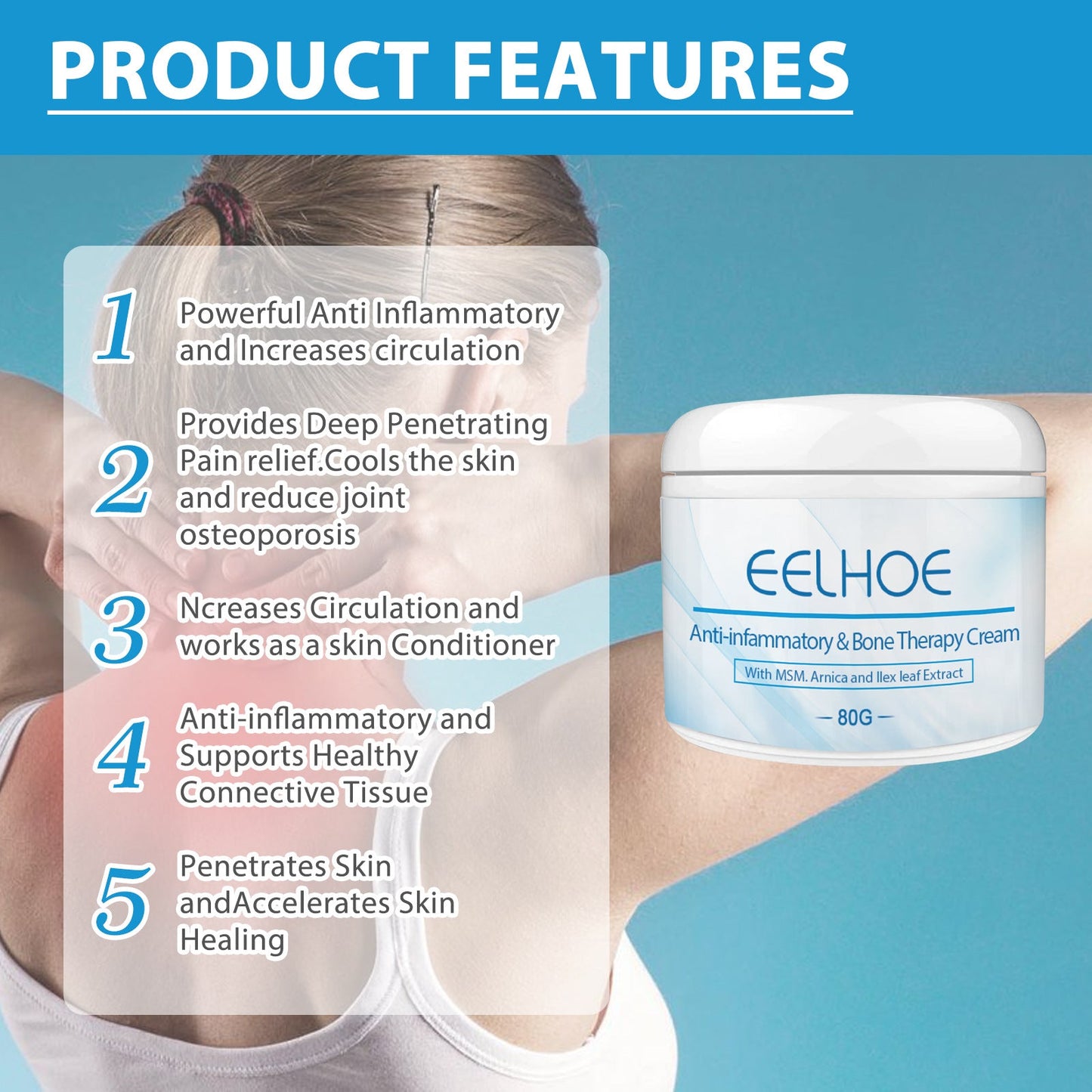 EELHOE™ Anti-Inflammatory & Joint & Bone Therapy Cream
