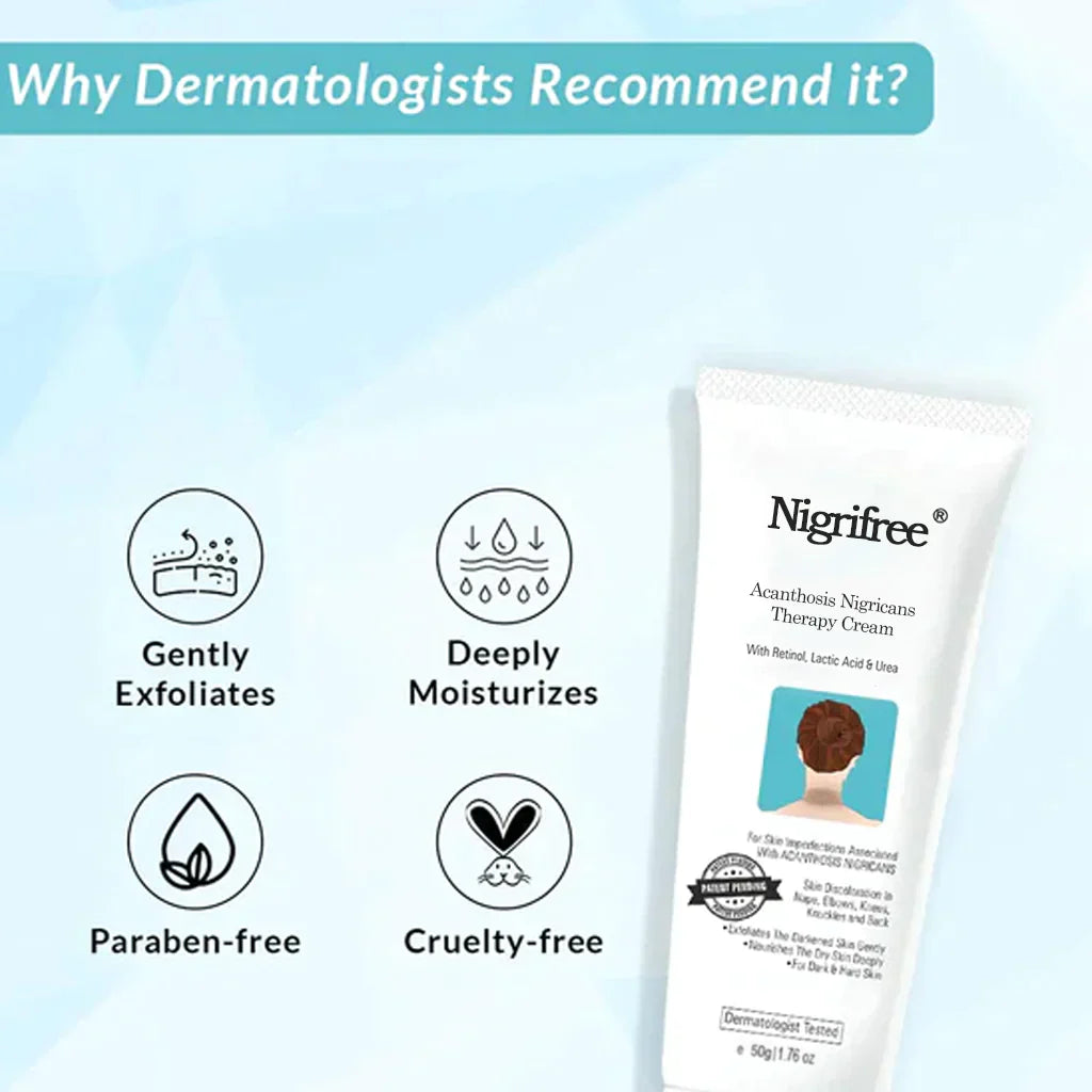Nigrifree® Acanthosis Nigricans Therapy Cream - - 10% Lactic Acid + 0.1% Retinol
