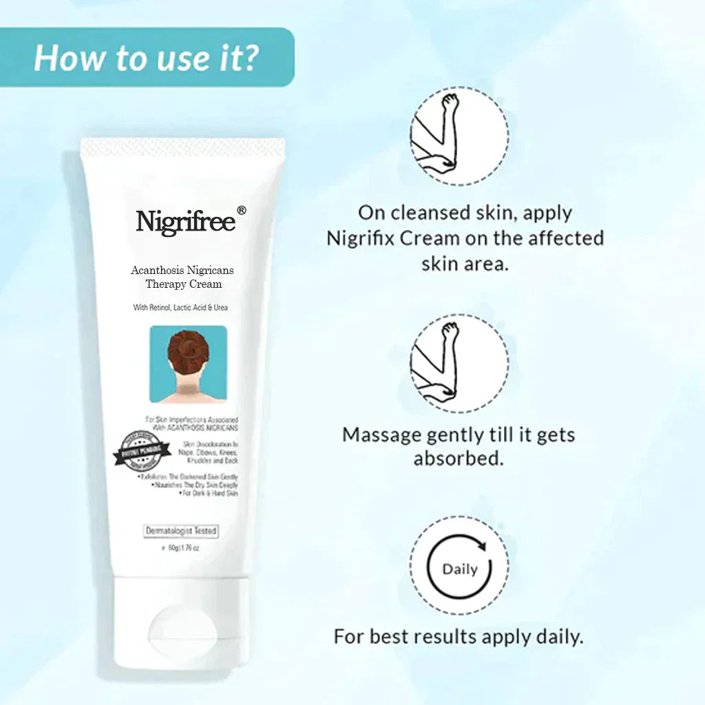 Nigrifree® Acanthosis Nigricans Therapy Cream - - 10% Lactic Acid + 0.1% Retinol