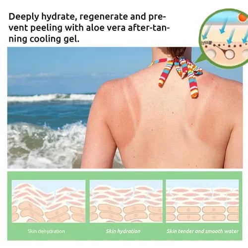 š„2025 Summer Hot Sale- Gold Shimmer Intensive Tanning Gel | Browning & Bronzing Tan Accelerator | For Moisture & Hydration | 4 Oz
