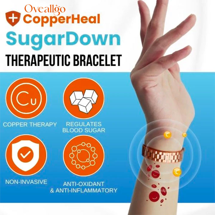 Oveallgo™ Copper Heal Sugar Down Therapeutic Bracelet