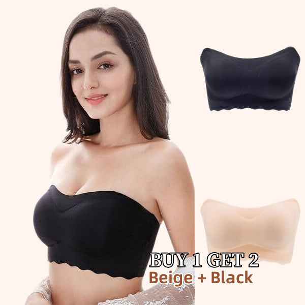 Plus size Sexy Strapless Invisible Push Up Bra