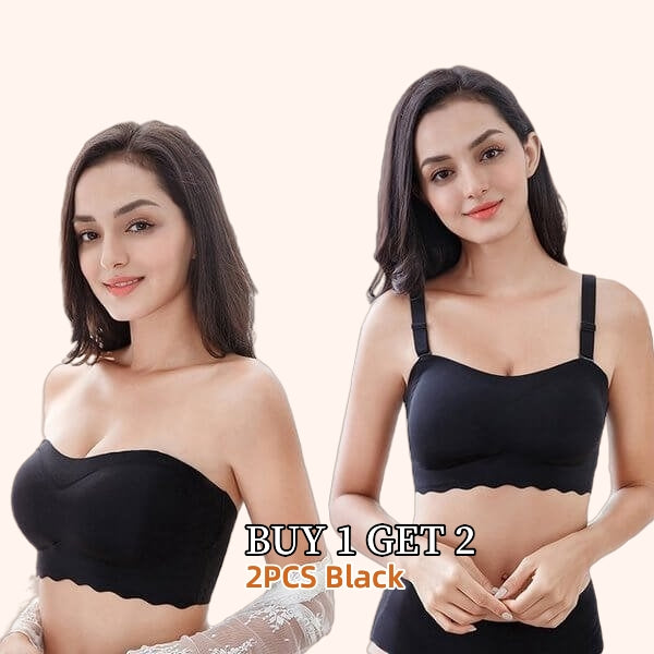 Plus size Sexy Strapless Invisible Push Up Bra