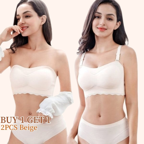 Plus size Sexy Strapless Invisible Push Up Bra