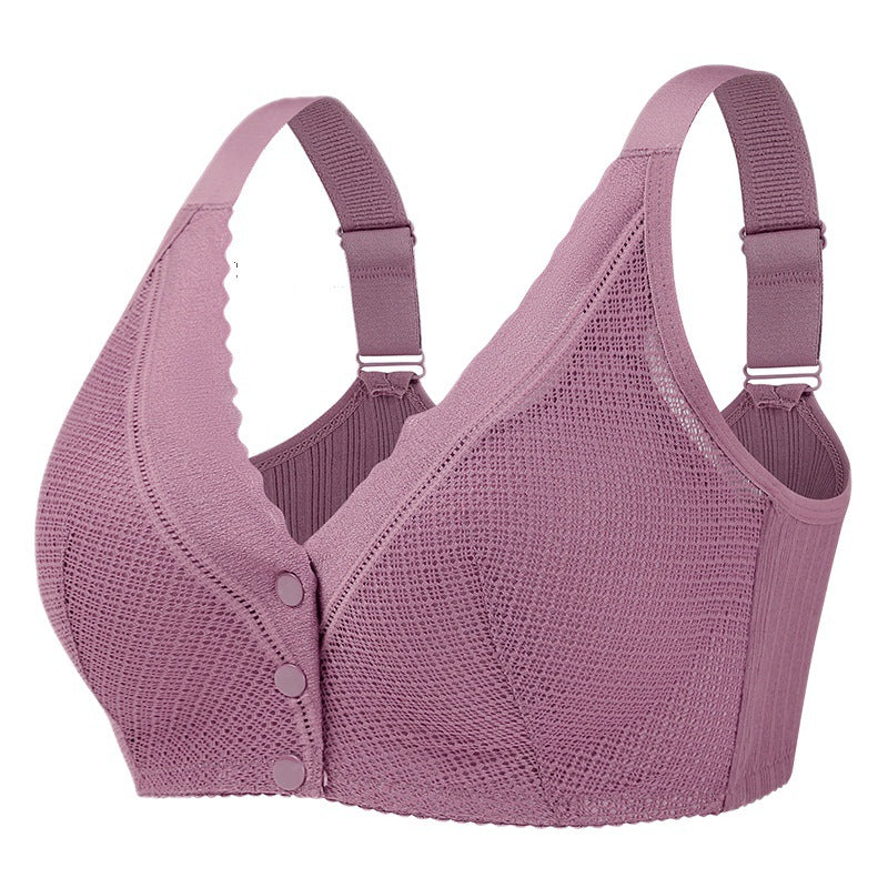 New Lace Front Buckle Shaping Push Up Bra Plus Size