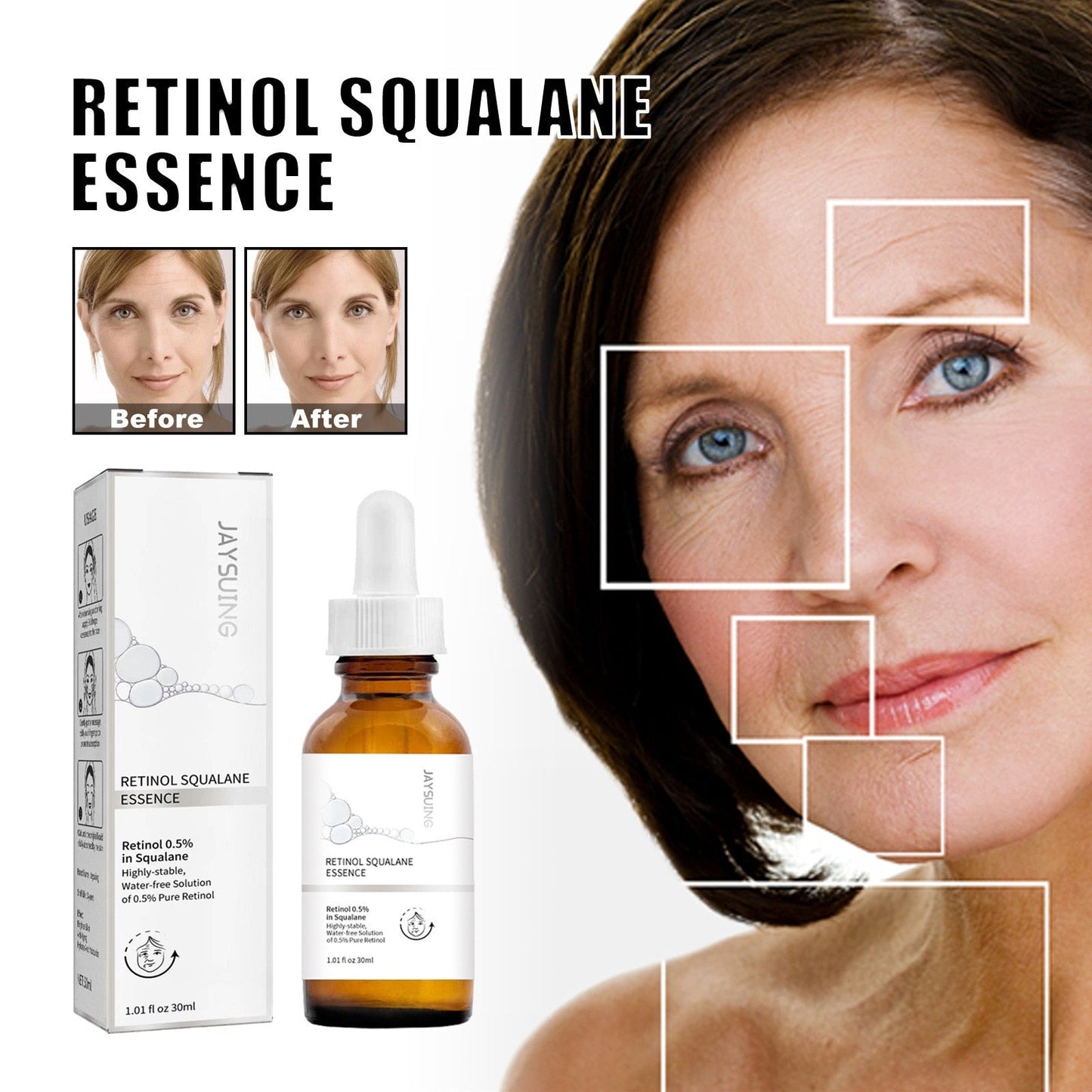 Retinol Anti Aging Remove Wrinkle Serum Lifting Brighten 30ml