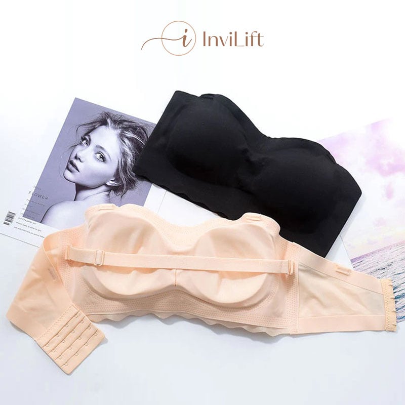Plus size Sexy Strapless Invisible Push Up Bra