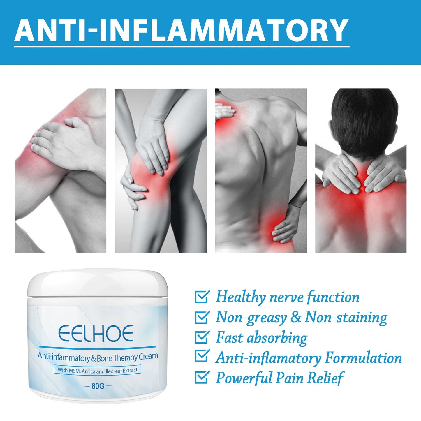 EELHOE™  Anti-Inflammatory & Joint & Bone Therapy Cream