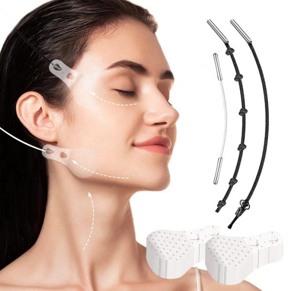 🔥(HOT SALE) Waterproof Invisible Face Lift Stickers Complete Kit
