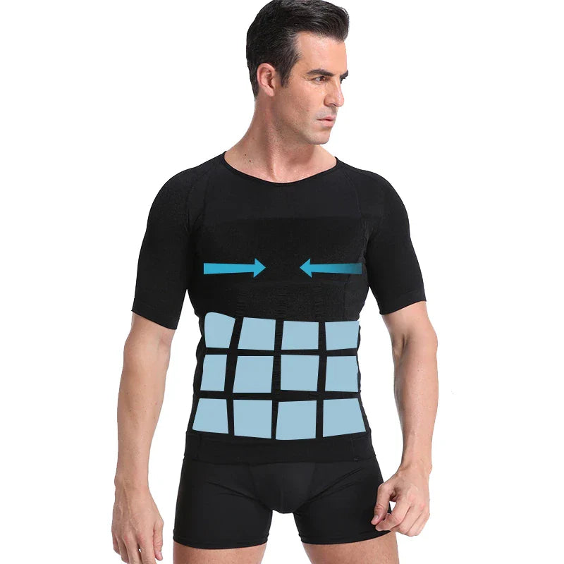 Men Body Toning Shaper T-Shirt
