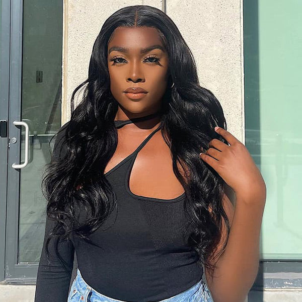 Body Wave Hair Wear & Go Glueless Wigs 7x5 Pre Cut HD Lace Closure Wigs With Pre Plucked Nautral Hairline