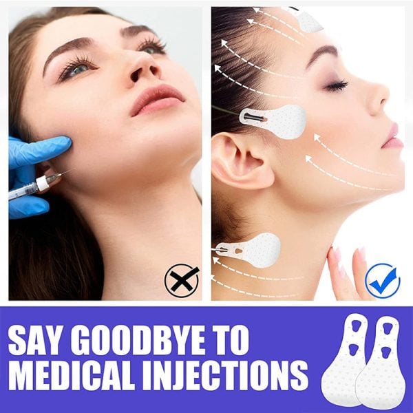 🔥(HOT SALE) Waterproof Invisible Face Lift Stickers Complete Kit