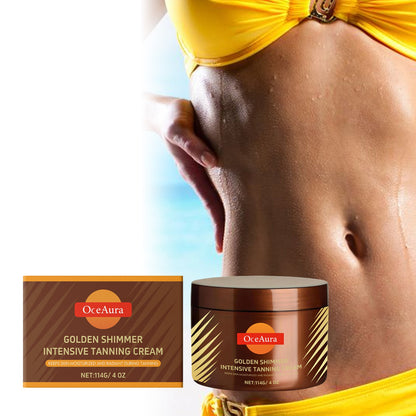 🔥2025 Summer Hot Sale- Gold Shimmer Intensive Tanning Gel | Browning & Bronzing Tan Accelerator | For Moisture & Hydration | 4 Oz
