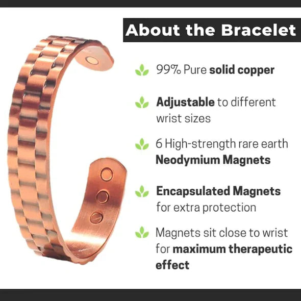 🔥 Menheal™ Pure Copper MagneticTherapy Bracelet