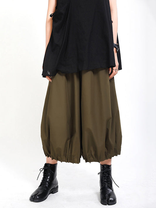 Original Solid Column Wide Leg Pants