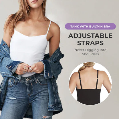 🔥Last Day 48% Off - Tank With Built-In Bra