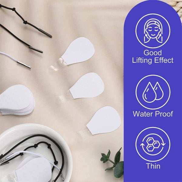 🔥(HOT SALE) Waterproof Invisible Face Lift Stickers Complete Kit