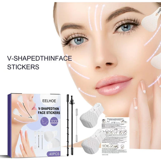🔥(HOT SALE) Waterproof Invisible Face Lift Stickers Complete Kit