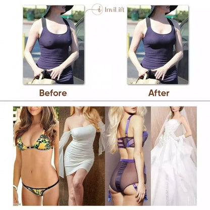 Plus size Sexy Strapless Invisible Push Up Bra