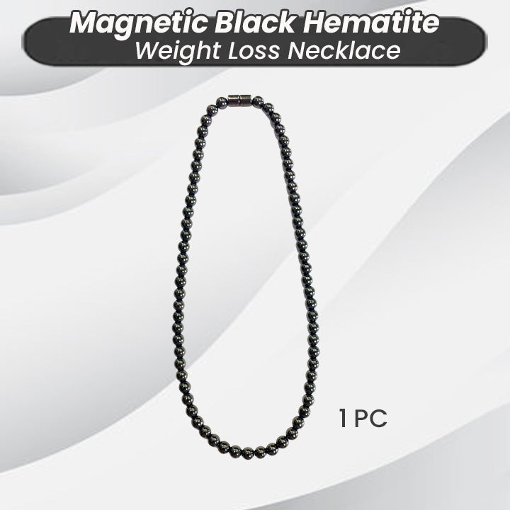 Magnetic Black Hematite Weight Loss Necklace