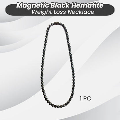 Magnetic Black Hematite Weight Loss Necklace