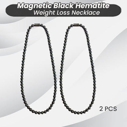Magnetic Black Hematite Weight Loss Necklace