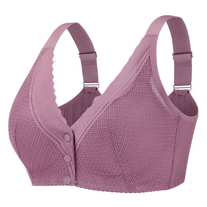 New Lace Front Buckle Shaping Push Up Bra Plus Size