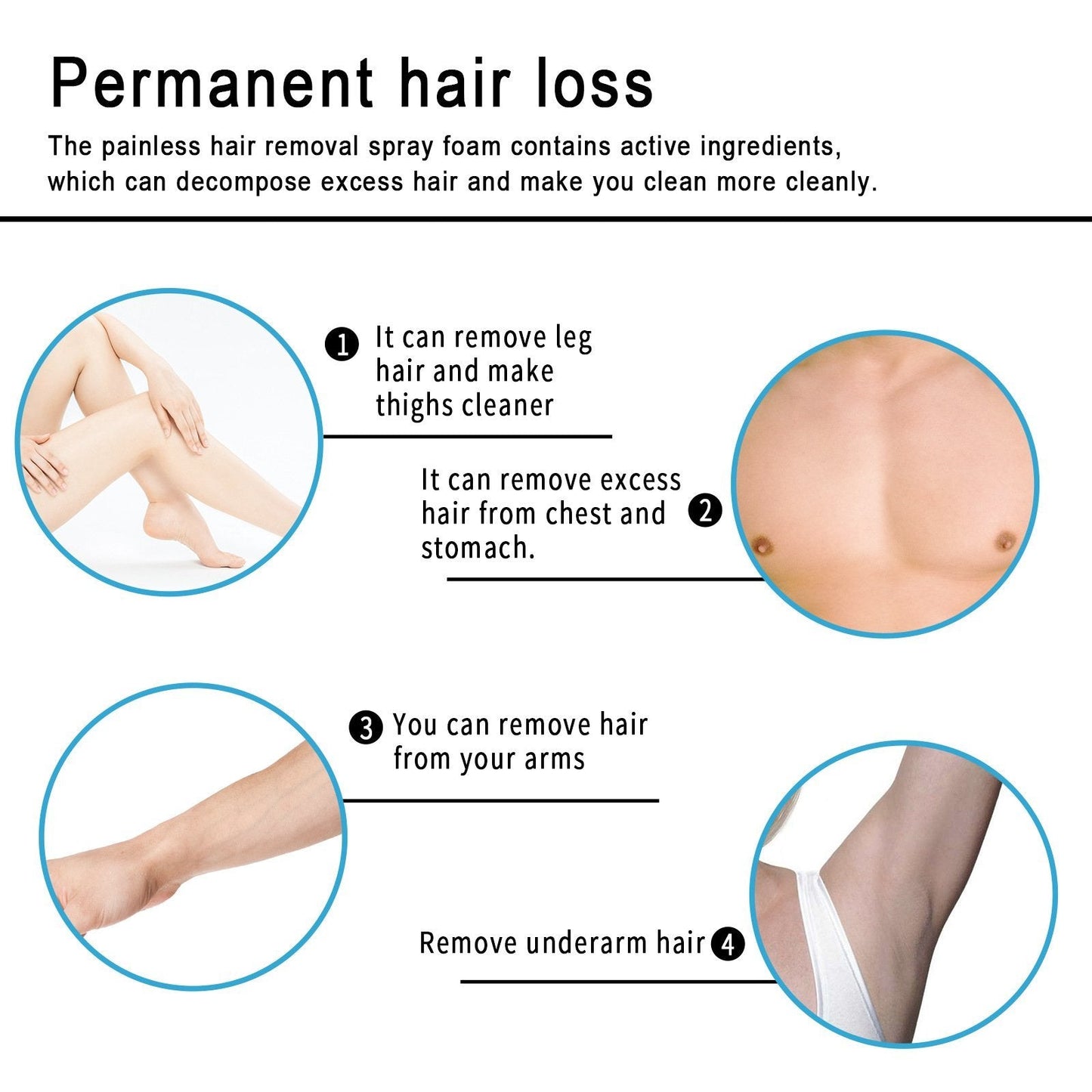 2023 New EELHOE® Semi-Permanent Hair Removal Spray 30ml
