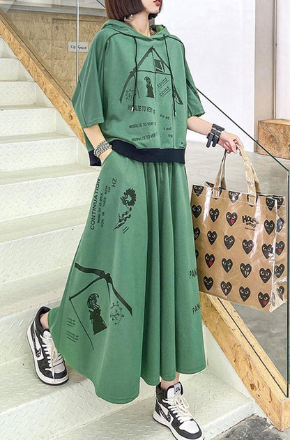 New Spring Explosion Street Guard Two Piece Skirt