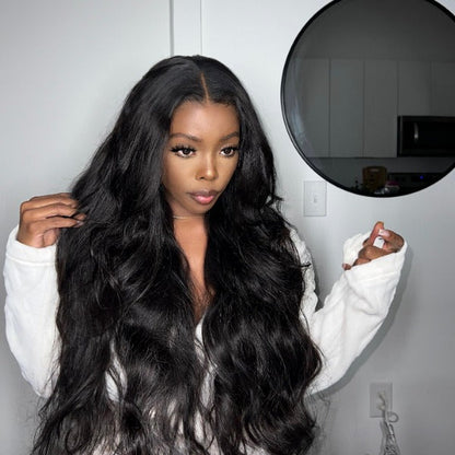 Body Wave Hair Wear & Go Glueless Wigs 7x5 Pre Cut HD Lace Closure Wigs With Pre Plucked Nautral Hairline